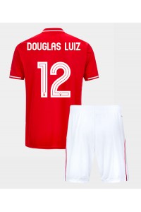Fotbalové Dres Nottingham Forest Douglas Luiz #12 Dětské Domácí Oblečení 2025-26 Krátký Rukáv (+ trenýrky)